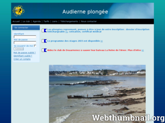 audierne-plongee.fr website preview