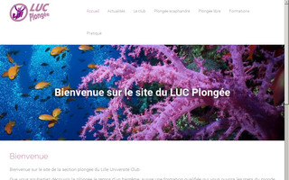 lucplongee.fr website preview