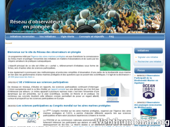 observateurs-plongee.fr website preview