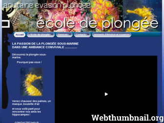aquitaine-plongee.fr website preview
