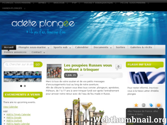 adelieplongee.fr website preview