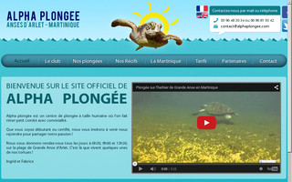 alphaplongee.com website preview