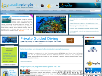 paradise-plongee.com website preview