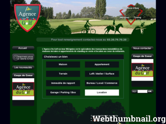 agence-golf.fr website preview