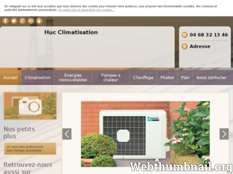 huc-climatisation-11.fr website preview