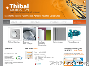 thibal-distribution.fr website preview