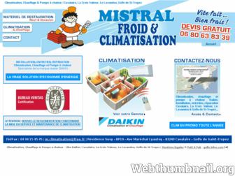 mistral-froid-climatisation.com website preview