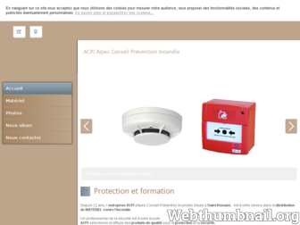acpi-incendie-prevention.fr website preview