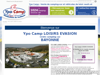loisirs-evasion.ypocamp.fr website preview