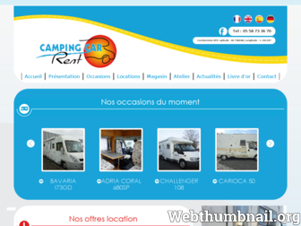 campingcar-rent.com website preview