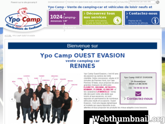 ouest-evasion.ypocamp.fr website preview