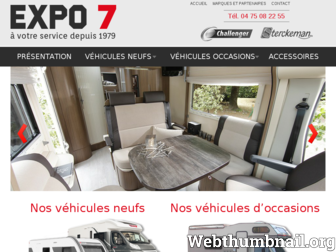 expo7.fr website preview