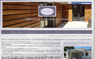 volet-bois.com website preview