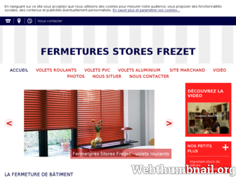 fermetures-stores-frezet.fr website preview