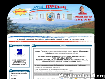 accesfermetures.fr website preview