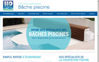 h2o-baches-piscines.com website preview