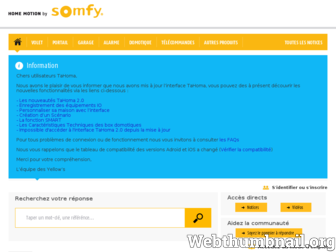 forum.somfy.fr website preview