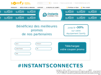 lesinstantsconnectes.somfy.fr website preview