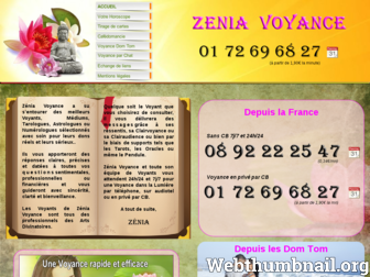 zenia-voyance.com website preview