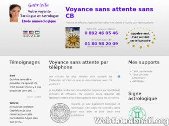 une-voyance-telephone.com website preview