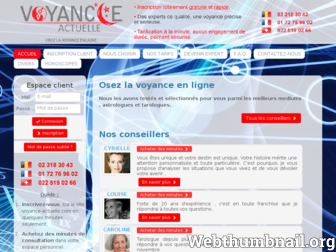 voyance-actuelle.com website preview