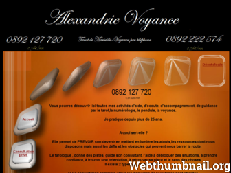 alexandrie-voyance.com website preview