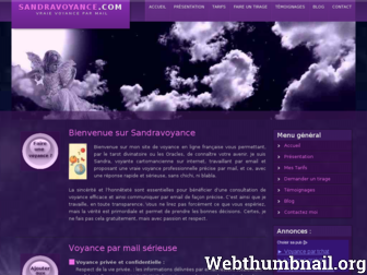 sandravoyance.com website preview