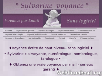 sylvarine-voyance.com website preview