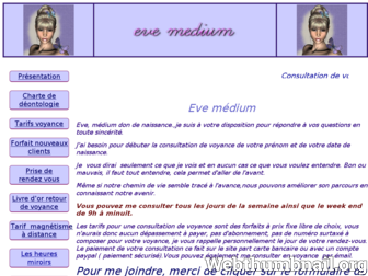 eve-medium.fr website preview
