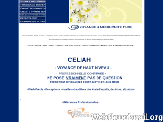 voyance-celiah.fr website preview