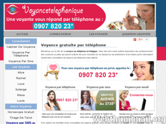 telephonedevoyance.be website preview