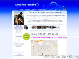 aqua-fun-plongee.com website preview