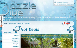 dazzle-dive.com website preview