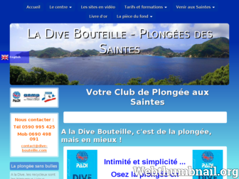 dive-bouteille.com website preview
