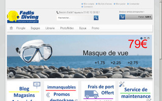 fadis-diving.fr website preview