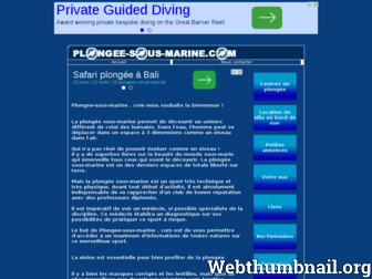 plongee-sous-marine.com website preview