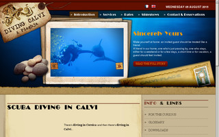 divingcalvi.fr website preview
