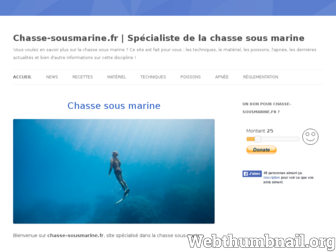 chasse-sousmarine.fr website preview
