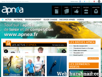 apnea.fr website preview