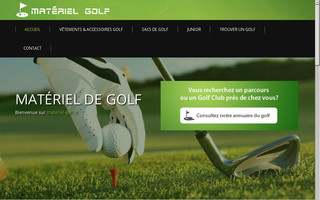 materiel-golf.fr website preview