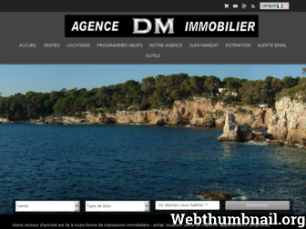 agence-dm-immobilier.com website preview