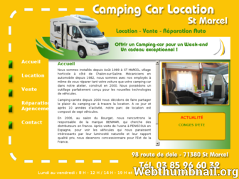 campingcars71.com website preview