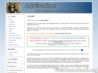 adrenaline-escalade.com website preview