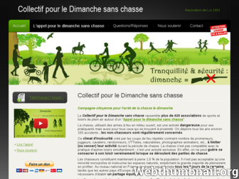dimanche-sans-chasse.fr website preview