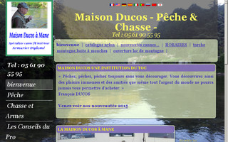 pechechasse-ducos.fr website preview