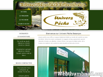 universpeche25.fr website preview