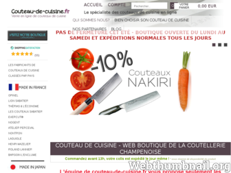 couteau-de-cuisine.fr website preview