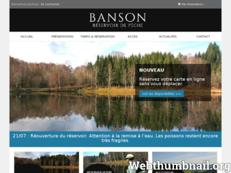 peche-banson.com website preview