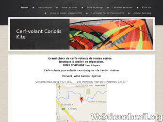 cerf-volantcoriolis.ca website preview