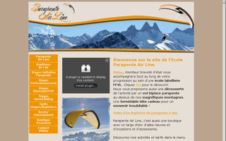 parapenteairline.com website preview